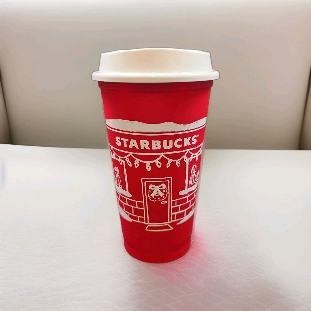 Starbucks Reusable Red Cup 2025 Holiday Christmas Collection 16 oz.